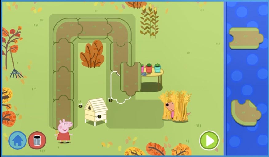 Peppa Pig: Hide 'n Seek educational game screenshot of gameplay in progress